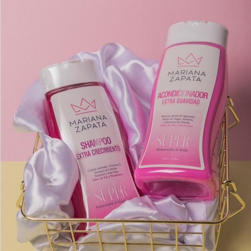 Mariana Zapata Shampoo, Acondicionador, Pefume de Coco y Mascarilla (4 Pack)